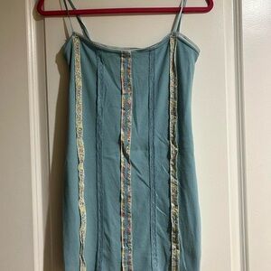 Urban Outfitters Blue Floral Mini Dress